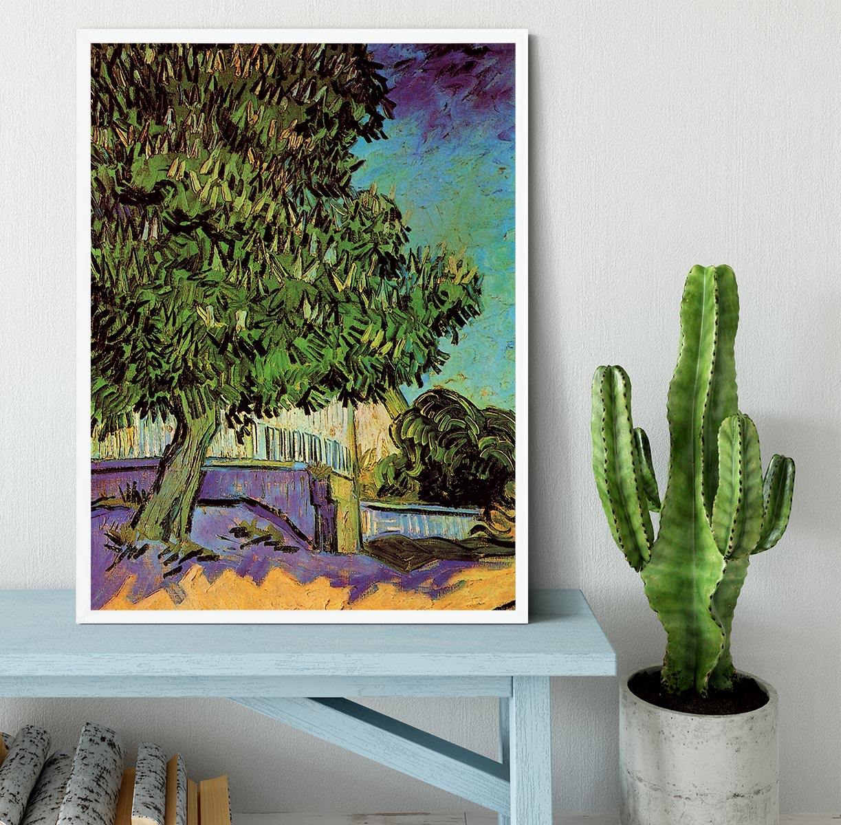 Chestnut Tree in Blossom by Van Gogh Framed Print - Canvas Art Rocks -6