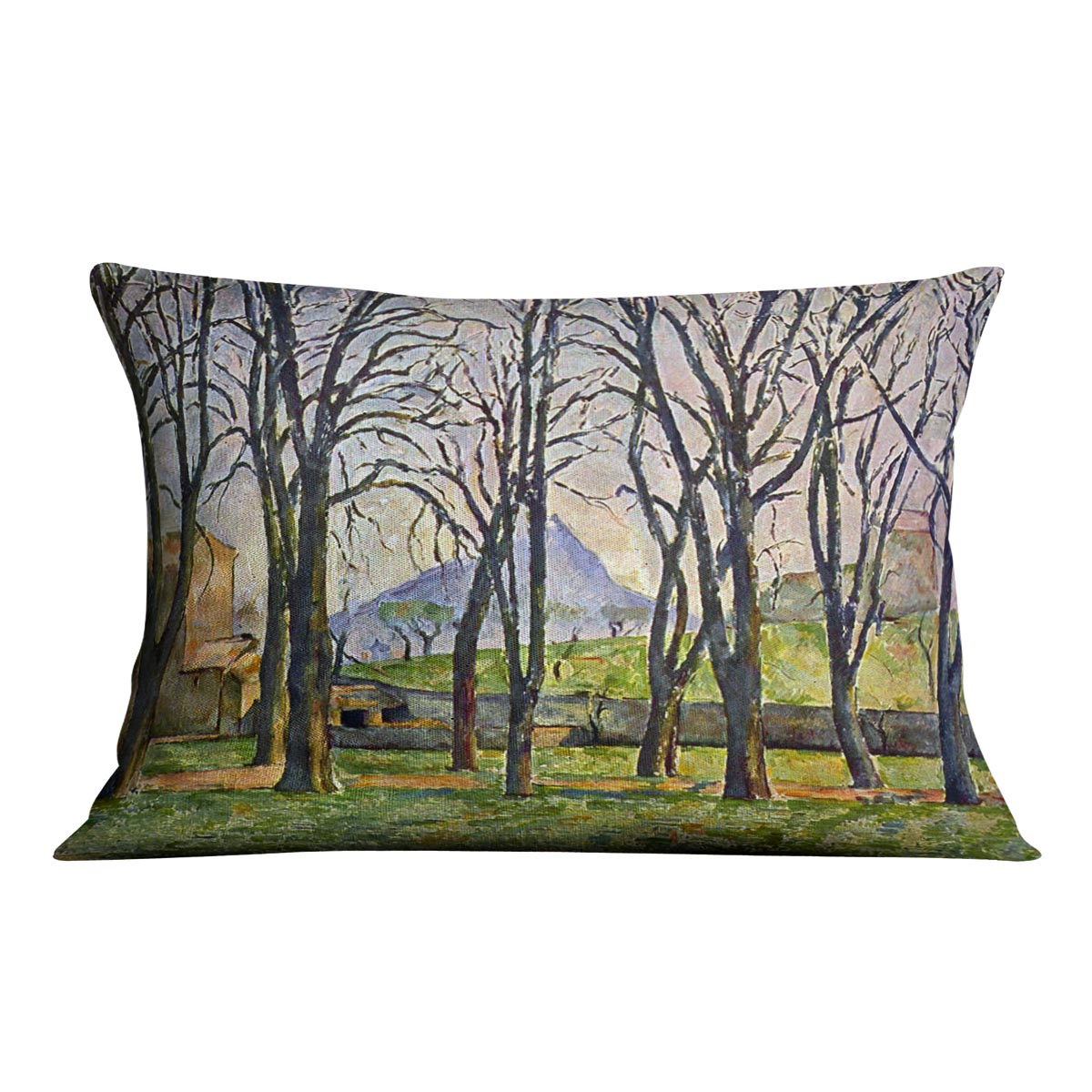Chestnut Trees in Jas de Bouffan by Cezanne Cushion