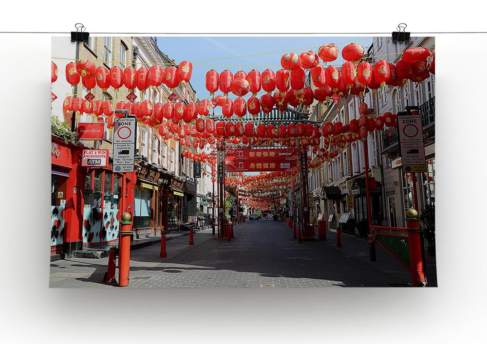Chinatown London under Lockdown 2020 Canvas Print or Poster - Canvas Art Rocks - 2