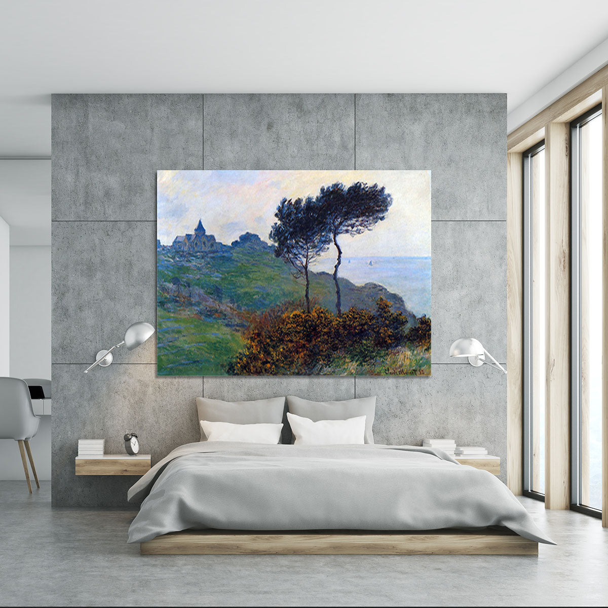 Church at Varengeville by Monet Canvas Print or Poster - Canvas Art Rocks - 5