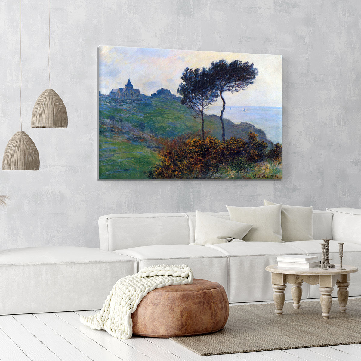 Church at Varengeville by Monet Canvas Print or Poster - Canvas Art Rocks - 6