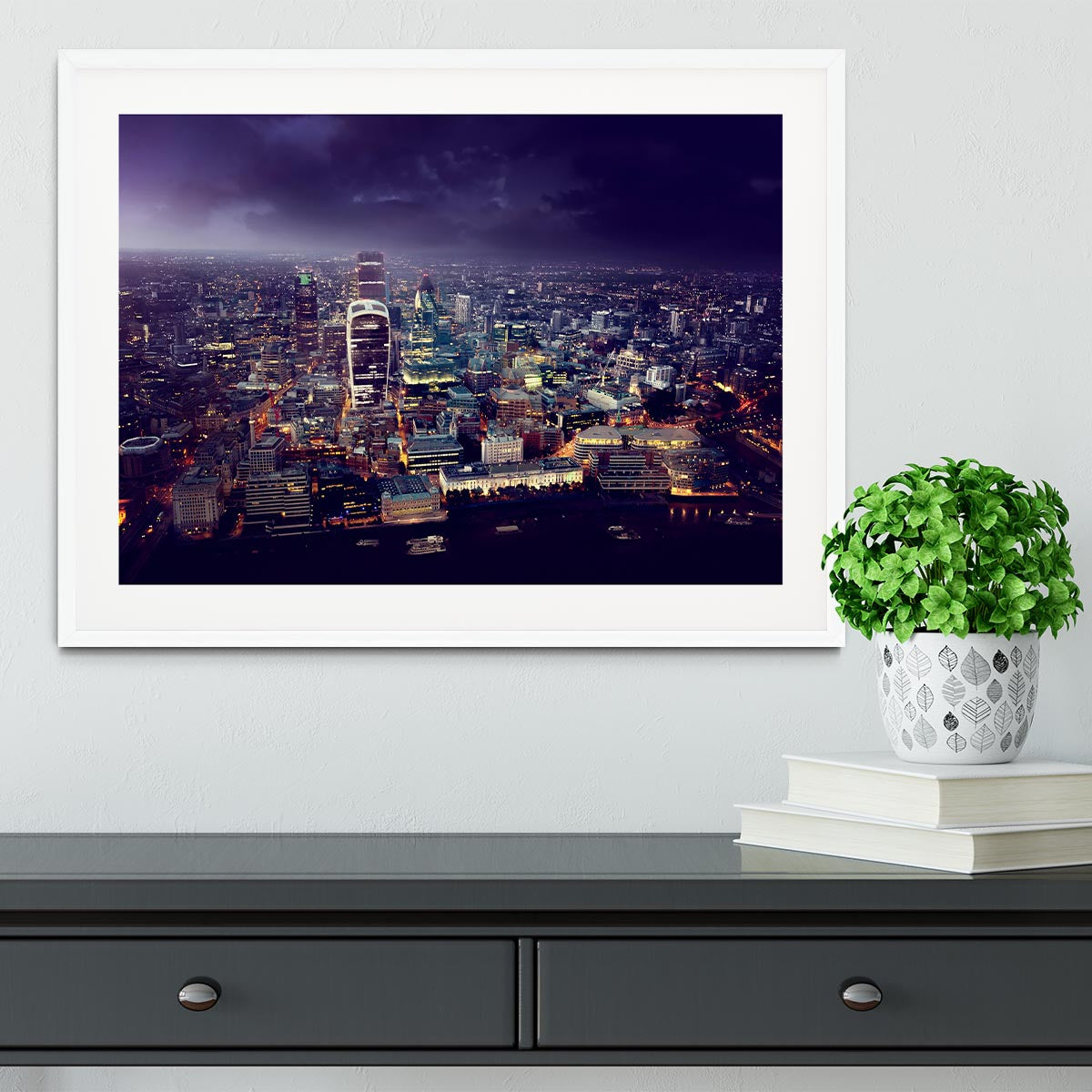 City of London At Sunset Framed Print - Canvas Art Rocks - 5