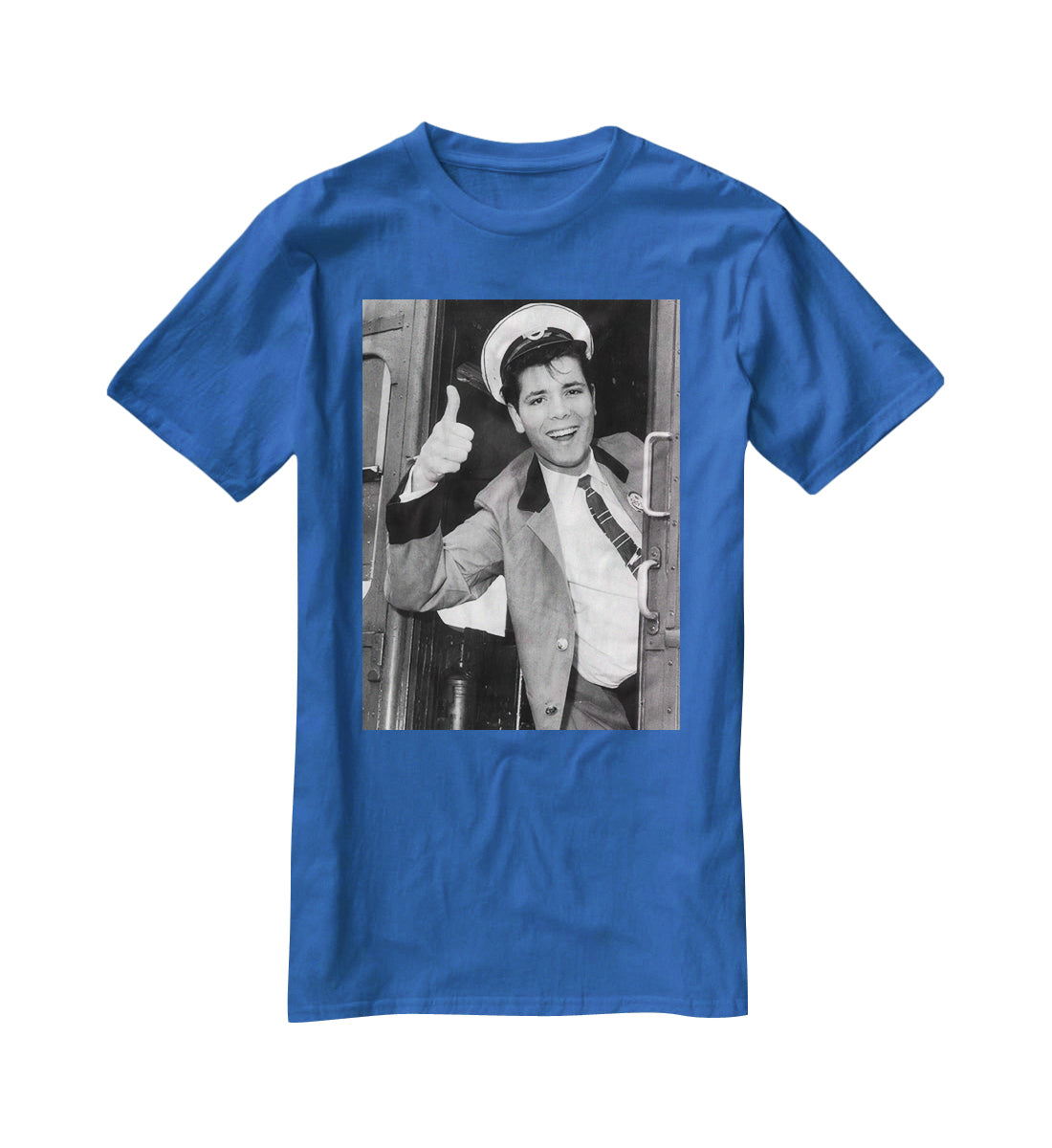 Cliff Richard on a bus T-Shirt - Canvas Art Rocks - 2