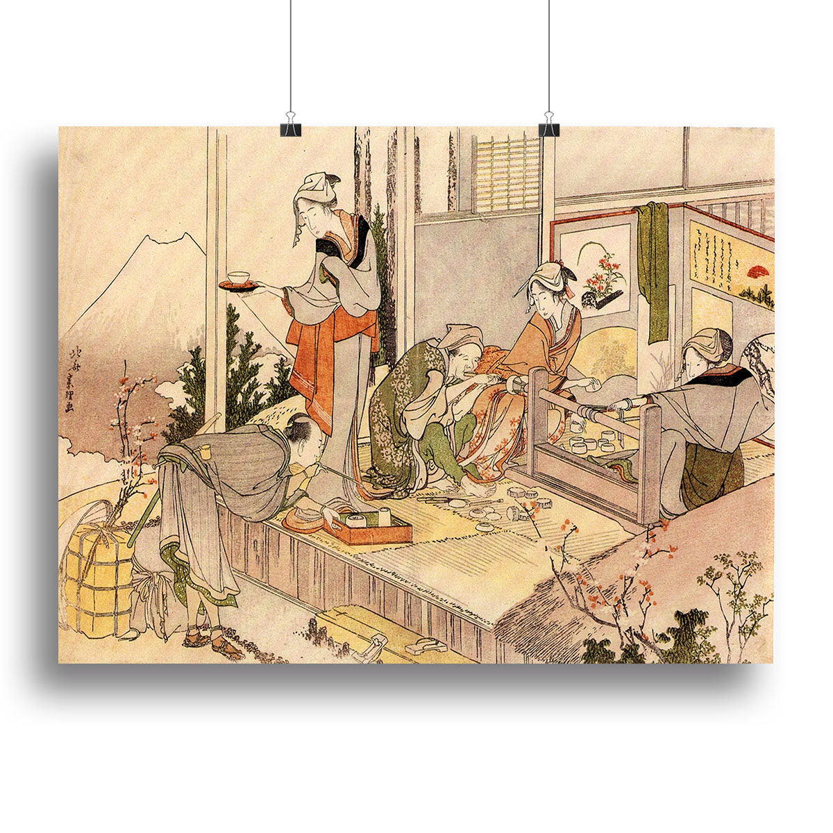 Close to mount Fuji by Hokusai Canvas Print or Poster - Canvas Art Rocks - 2