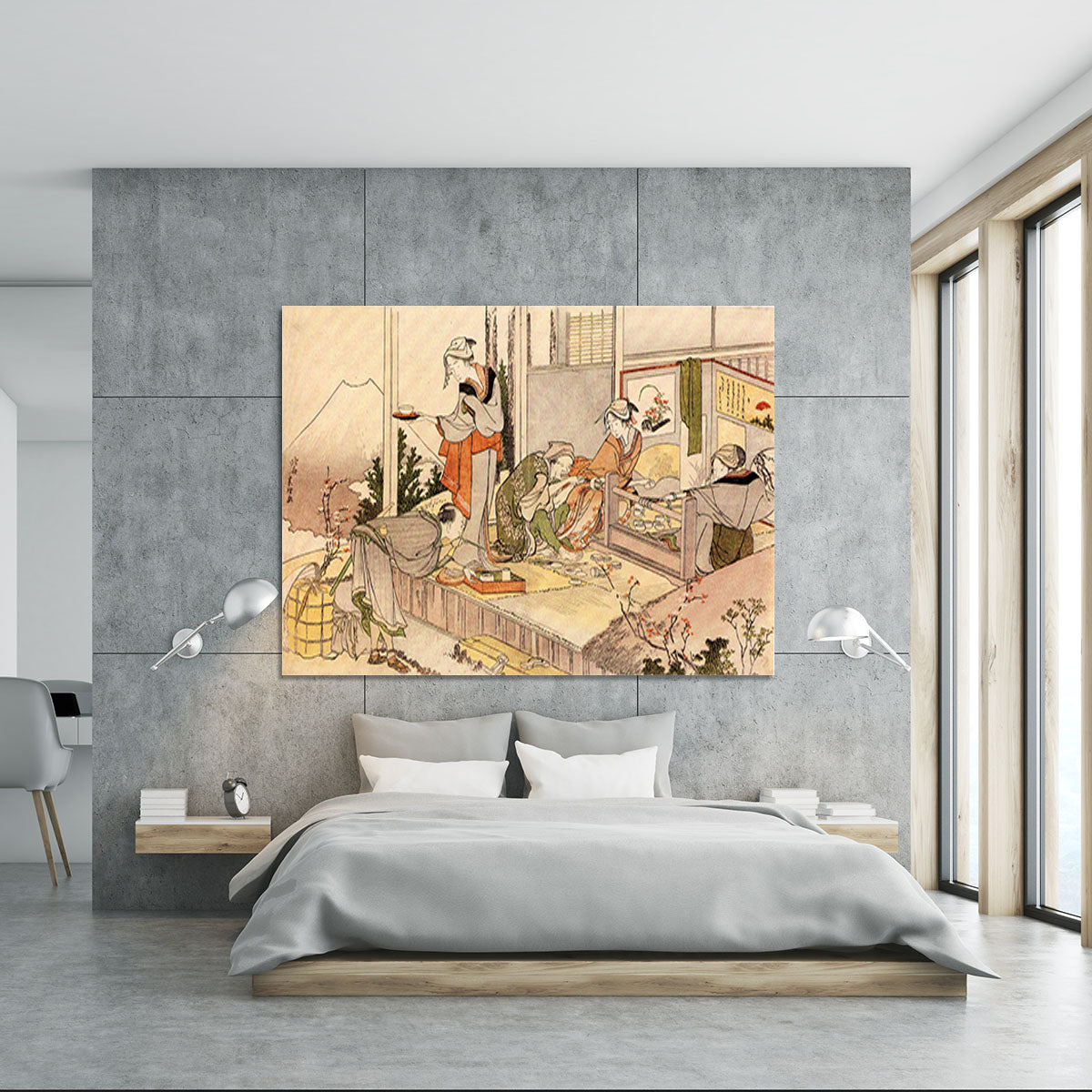 Close to mount Fuji by Hokusai Canvas Print or Poster - Canvas Art Rocks - 5