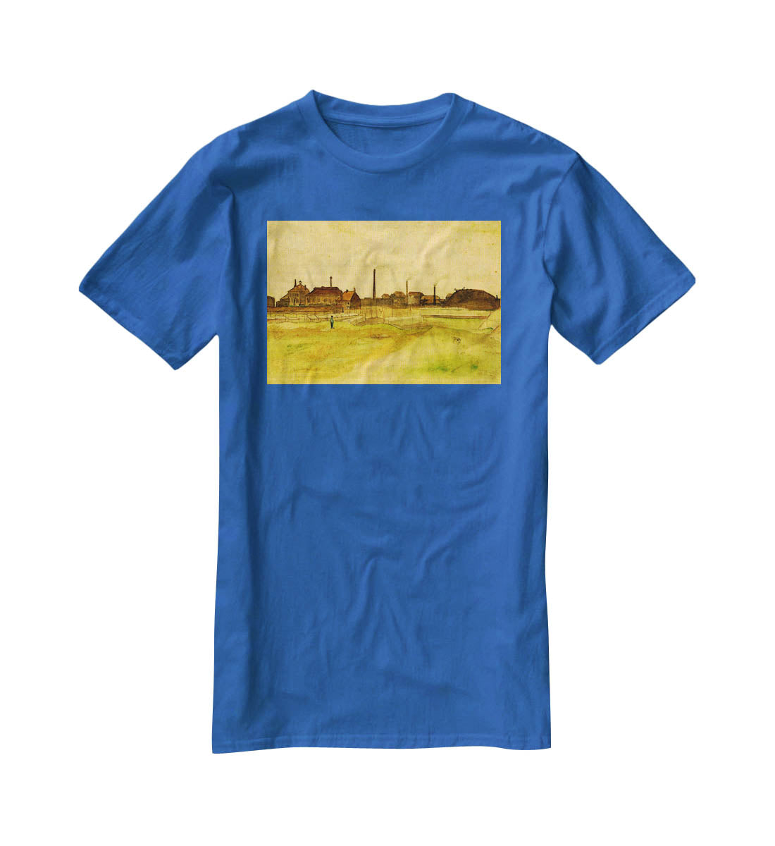 Coalmine in the Borinage by Van Gogh T-Shirt - Canvas Art Rocks - 2