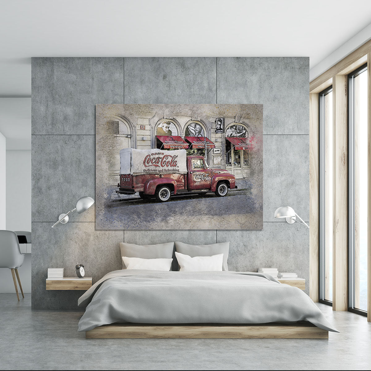 Coca Cola Van Painting Canvas Print or Poster - Canvas Art Rocks - 5