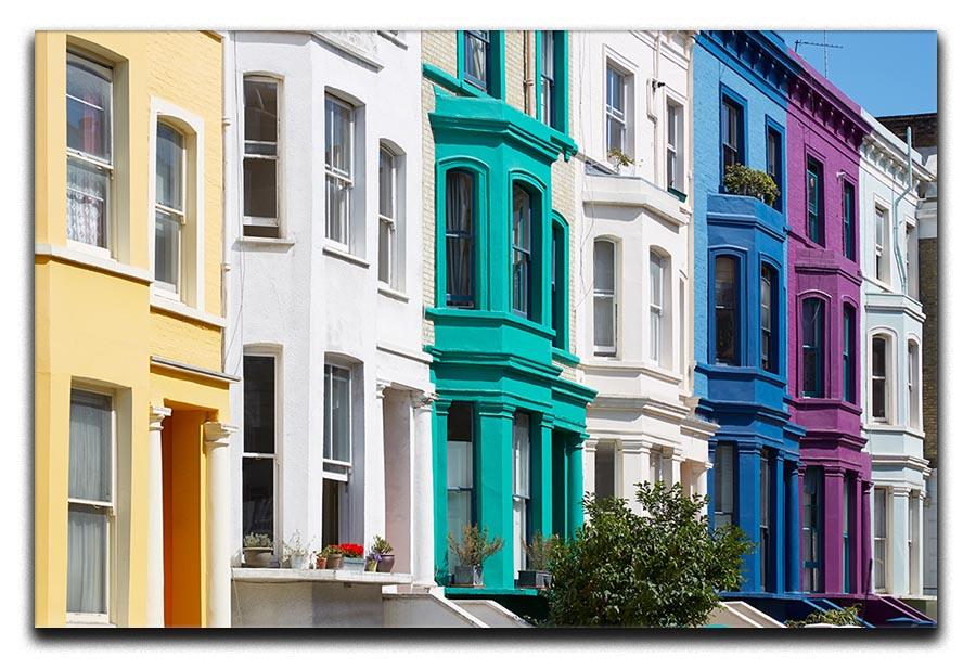 Colorful english houses Canvas Print or Poster  - Canvas Art Rocks - 1