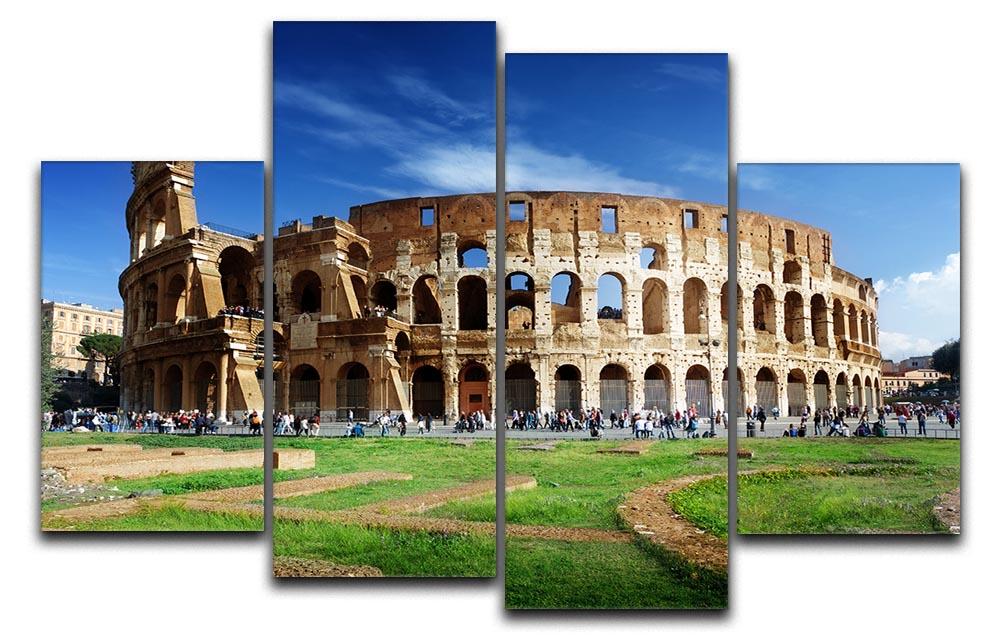 Colosseum in Rome Italy 4 Split Panel Canvas - Canvas Art Rocks - 1