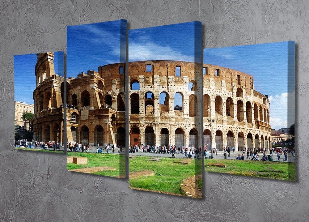 Colosseum in Rome Italy 4 Split Panel Canvas - Canvas Art Rocks - 2