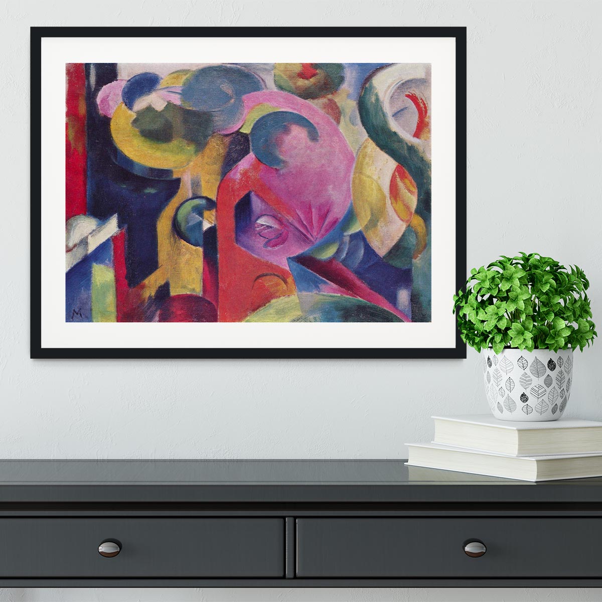 Composition III by Franz Marc Framed Print - Canvas Art Rocks - 1