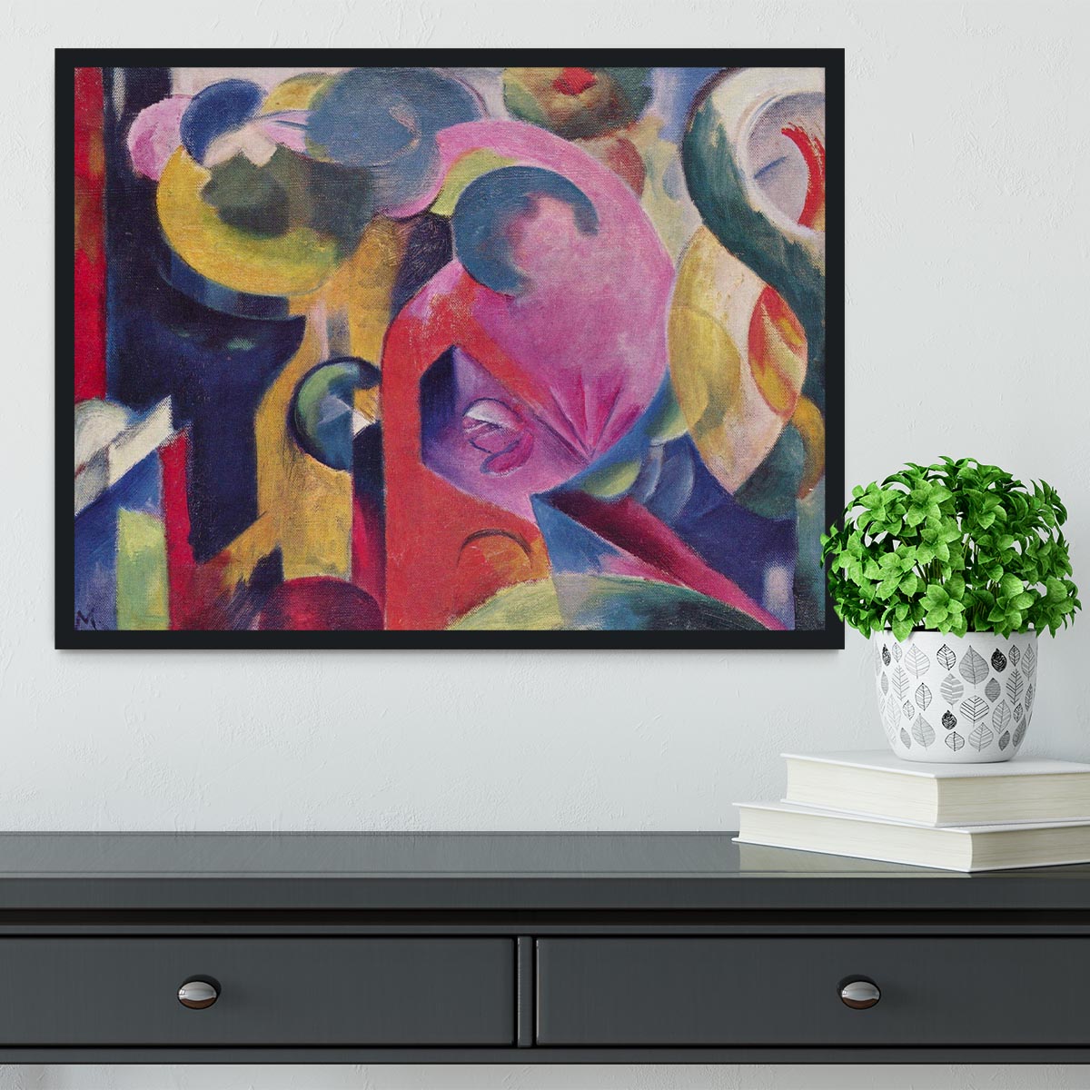 Composition III by Franz Marc Framed Print - Canvas Art Rocks - 2