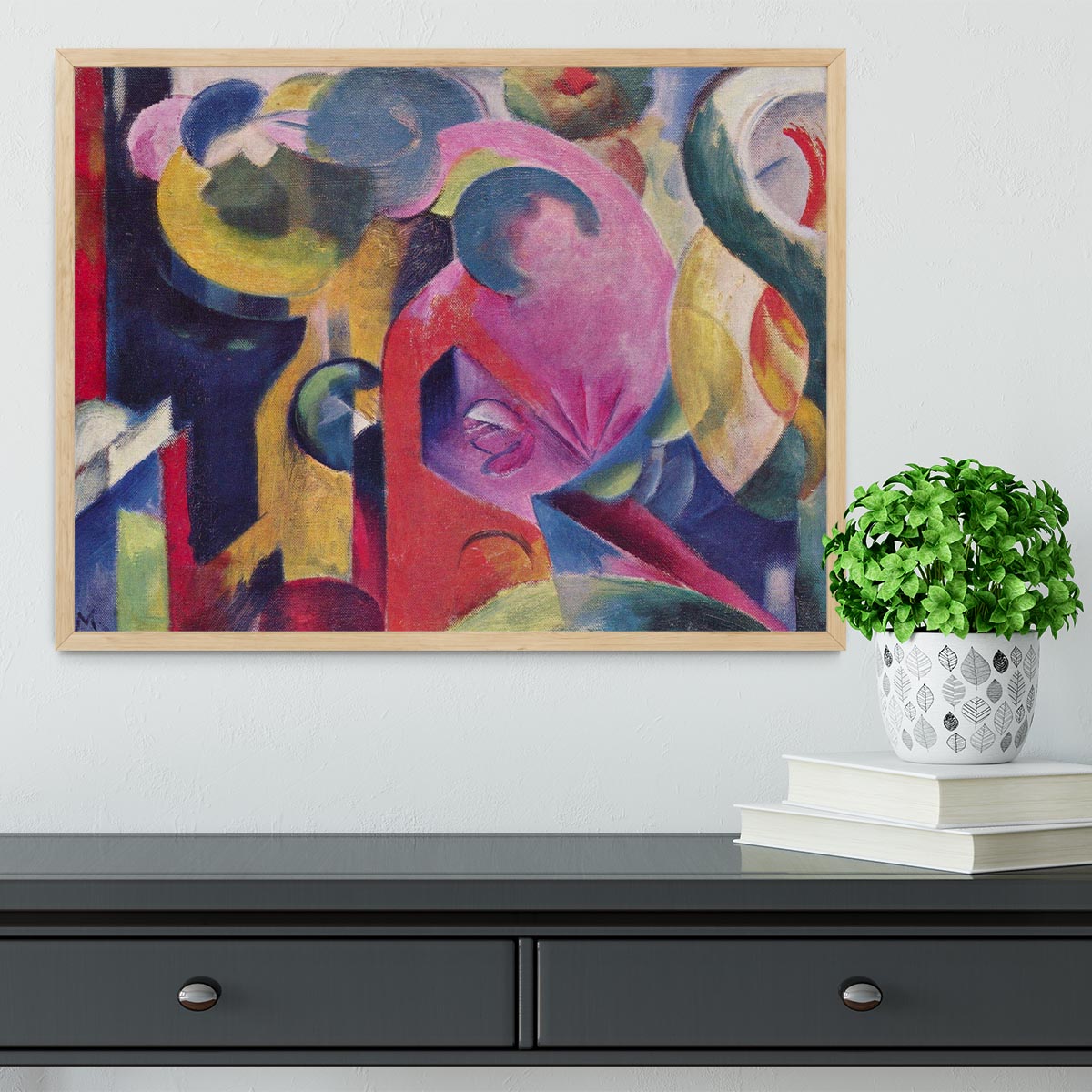 Composition III by Franz Marc Framed Print - Canvas Art Rocks - 4