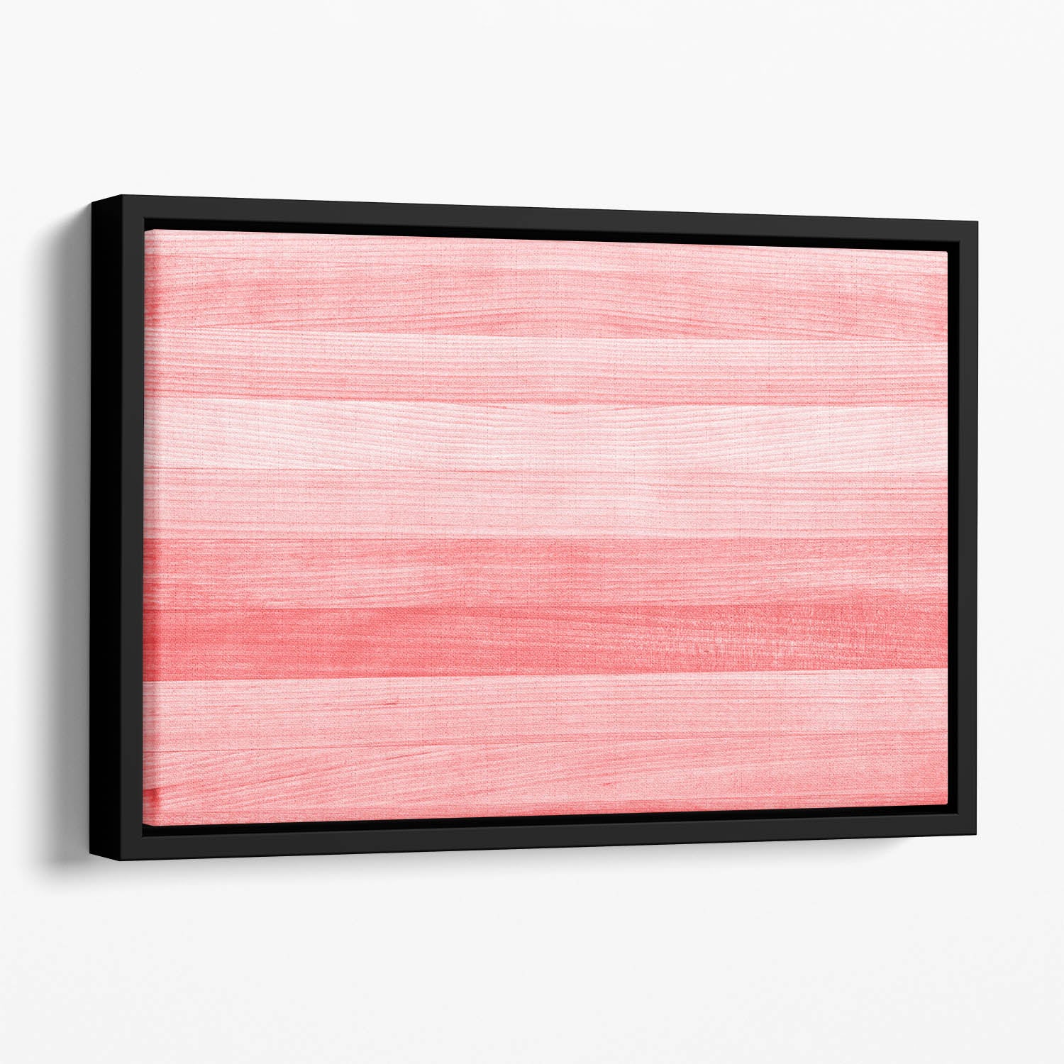 Coral pink or peach and salmon color Floating Framed Canvas