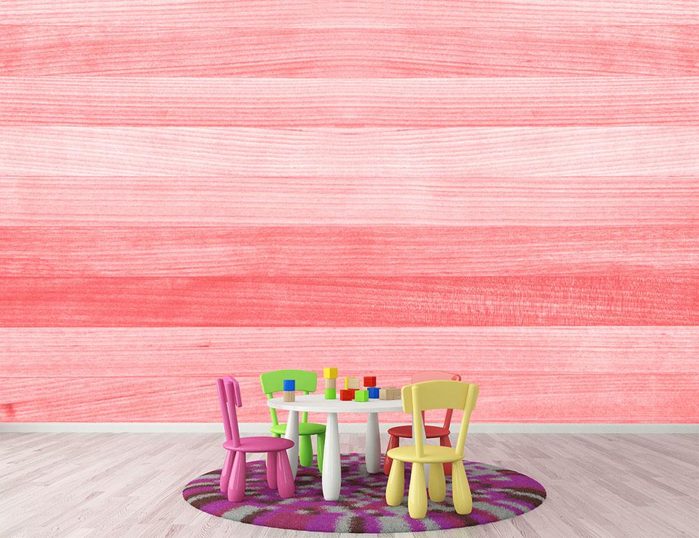 Coral pink or peach and salmon color Wall Mural Wallpaper - Canvas Art Rocks - 2