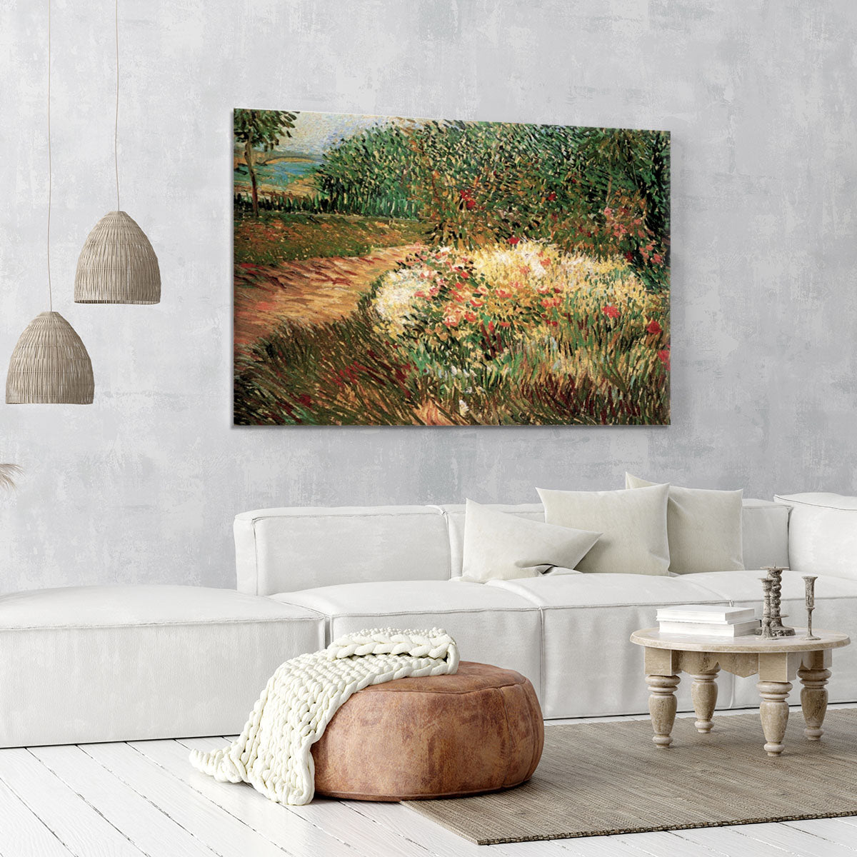 Corner of Voyer d Argenson Park at Asnieres by Van Gogh Canvas Print or Poster - Canvas Art Rocks - 6