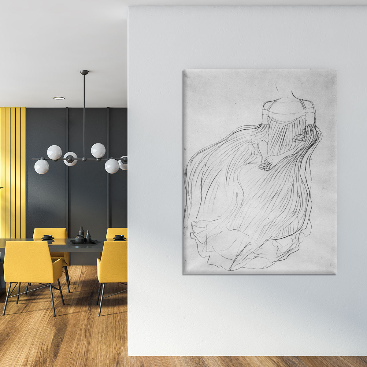 Costume study by Klimt Canvas Print or Poster - Canvas Art Rocks - 4