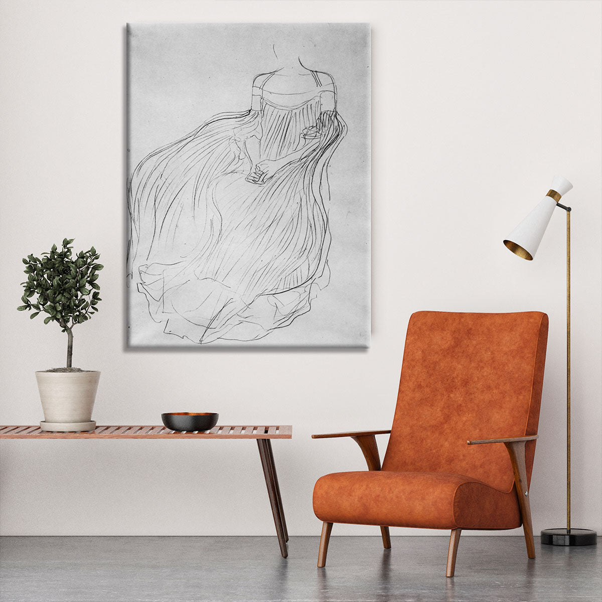 Costume study by Klimt Canvas Print or Poster - Canvas Art Rocks - 6