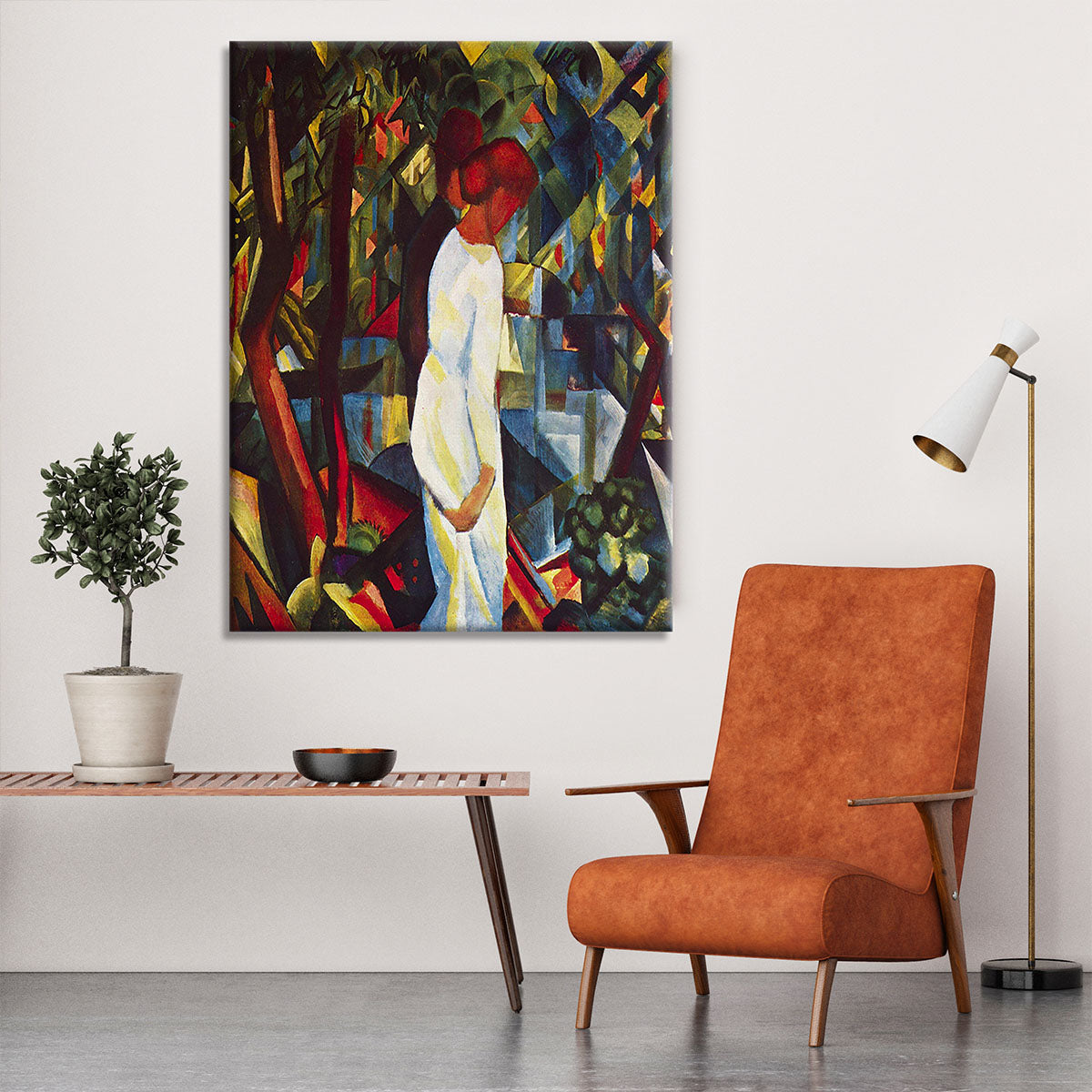 Couple in the forest by Macke Canvas Print or Poster - Canvas Art Rocks - 6