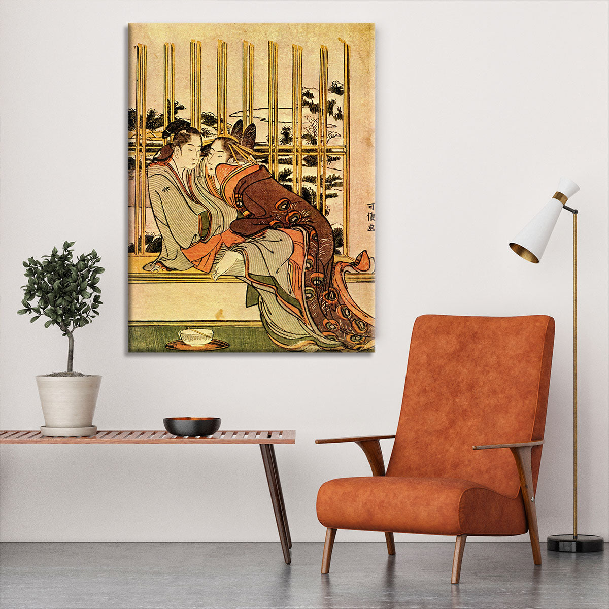 Couples by Hokusai Canvas Print or Poster - Canvas Art Rocks - 6