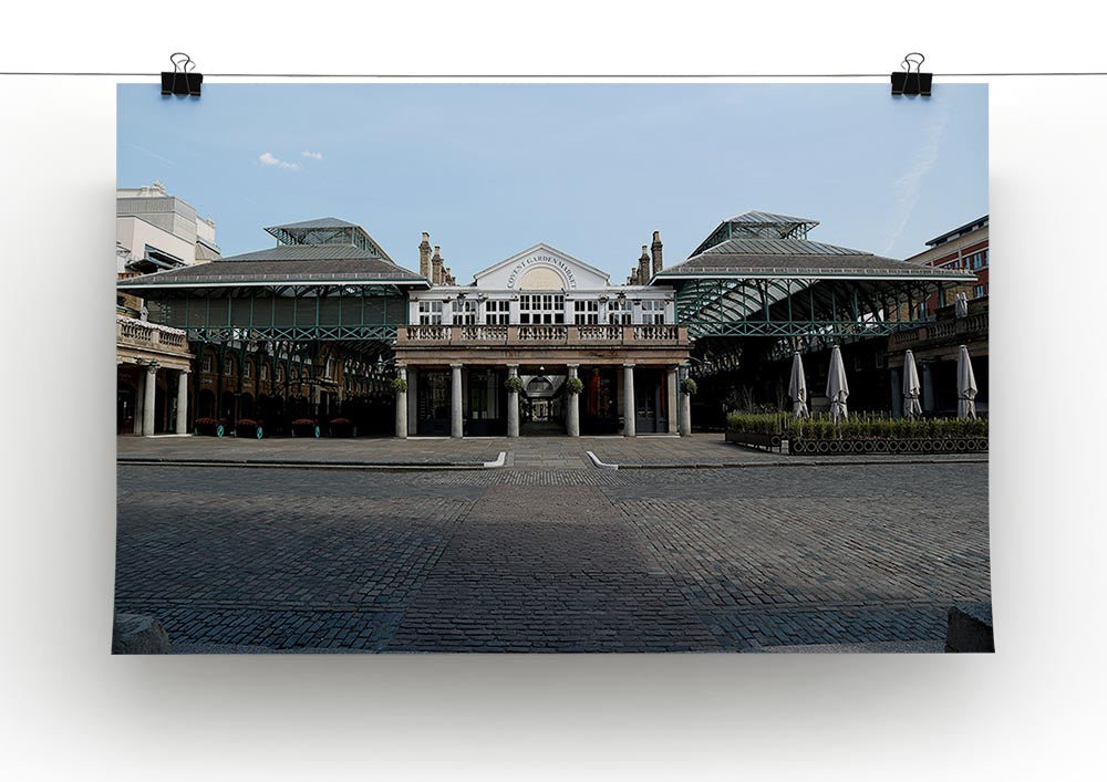 Covent Garden London under Lockdown 2020 Canvas Print or Poster - Canvas Art Rocks - 2