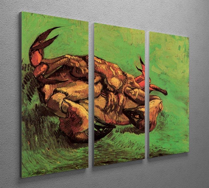 Crab on Its Back by Van Gogh 3 Split Panel Canvas Print - Canvas Art Rocks - 4