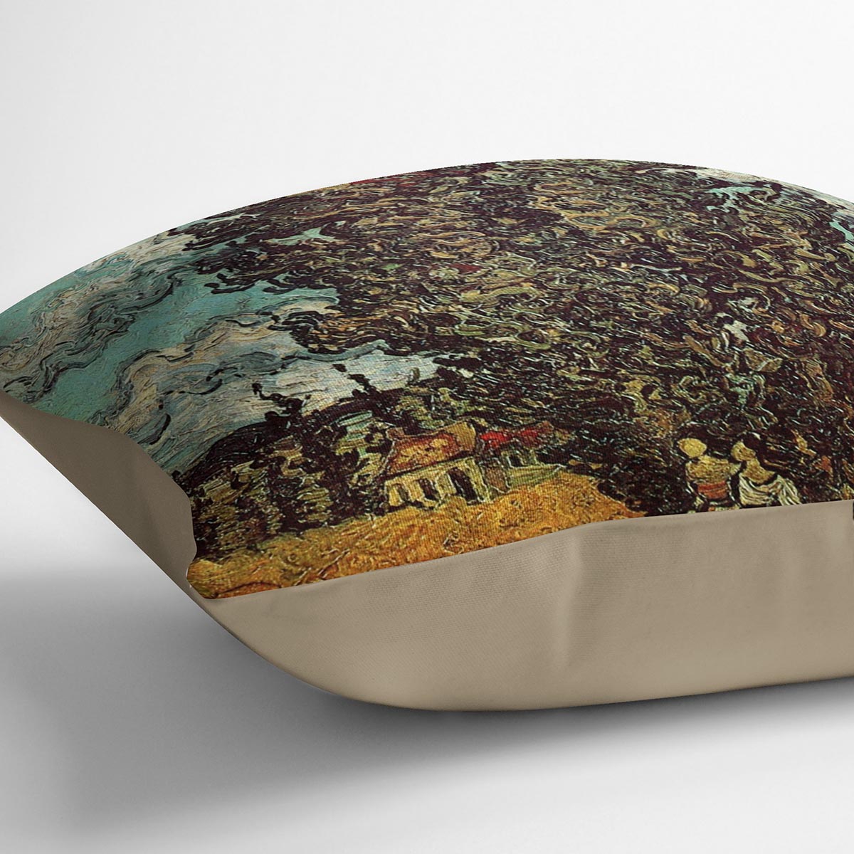 Cypresses and Two Women by Van Gogh Cushion