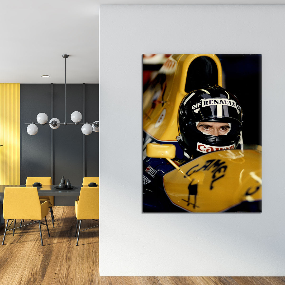 Damon Hill at Silverstone Canvas Print or Poster - Canvas Art Rocks - 4