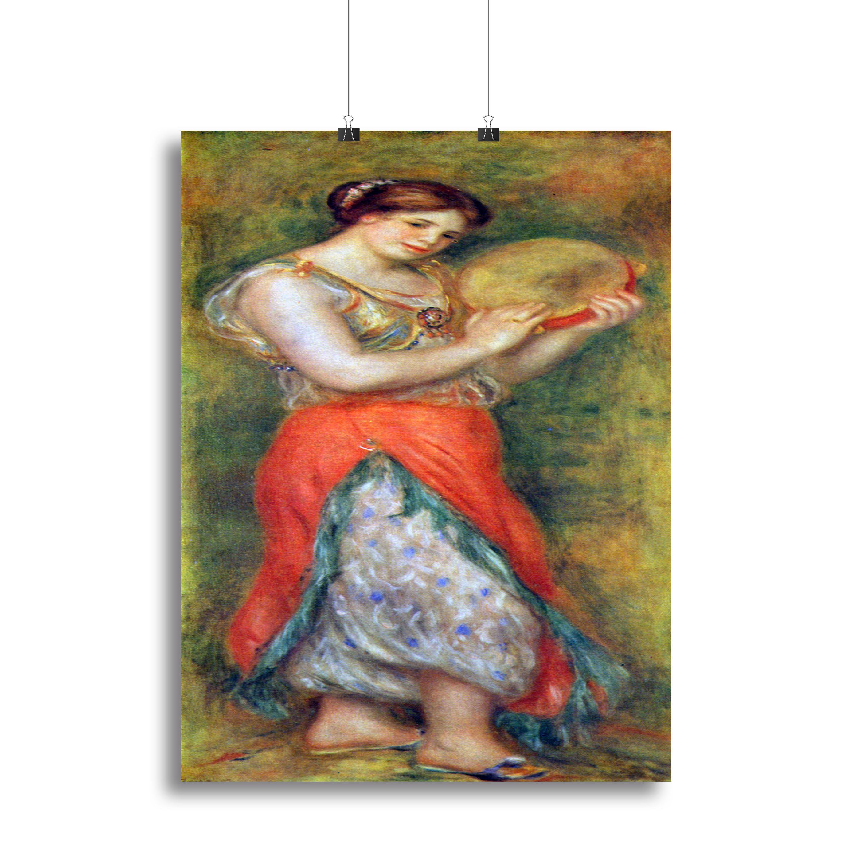 Dancer with tamborine by Renoir Canvas Print or Poster - Canvas Art Rocks - 2
