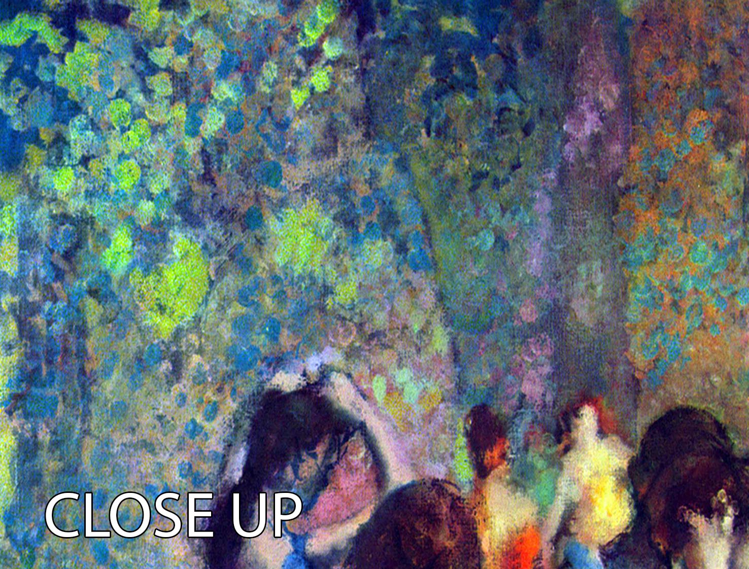 Dancers 1 by Degas 3 Split Panel Canvas Print - Canvas Art Rocks - 3