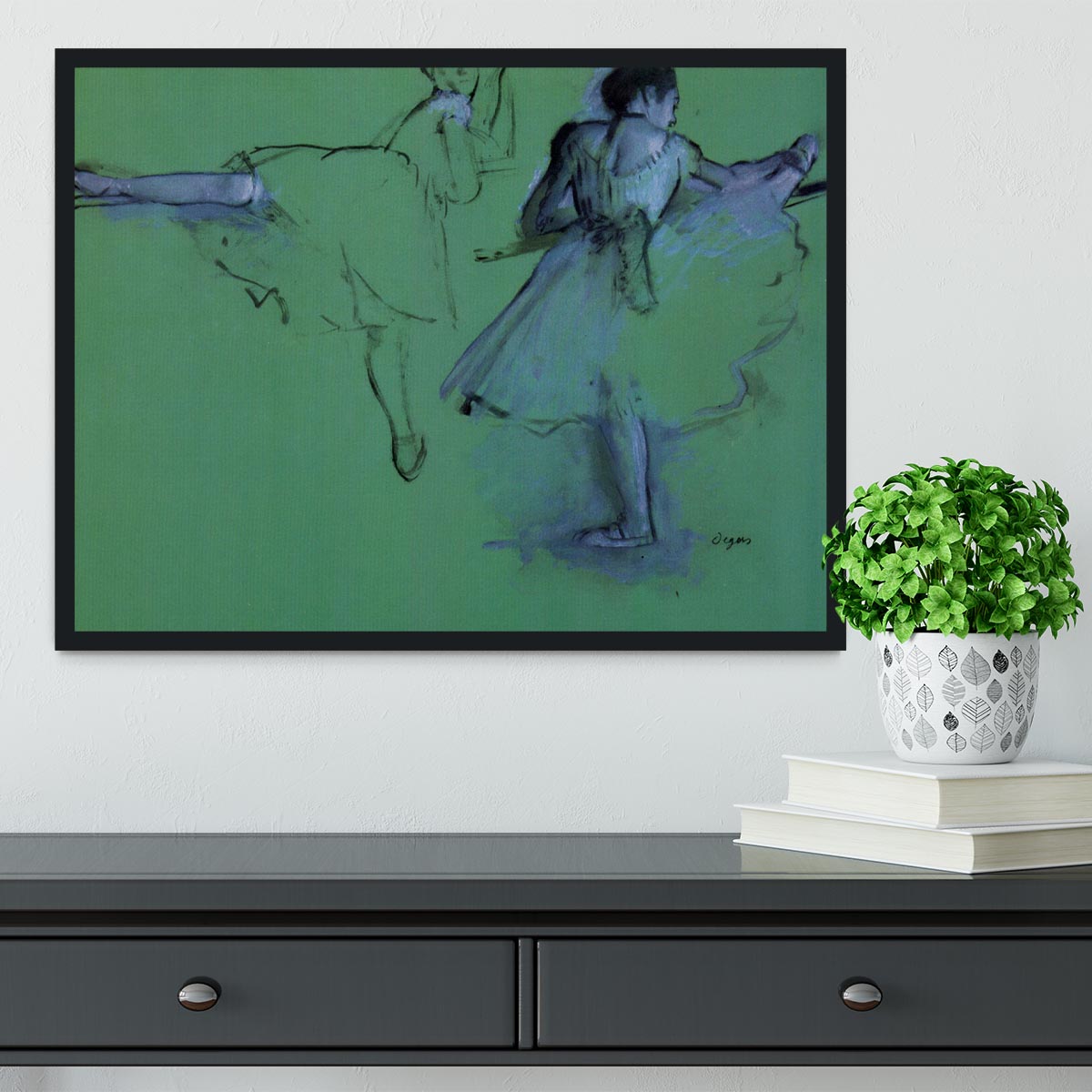 Dancers at the bar 2 by Degas Framed Print - Canvas Art Rocks - 2