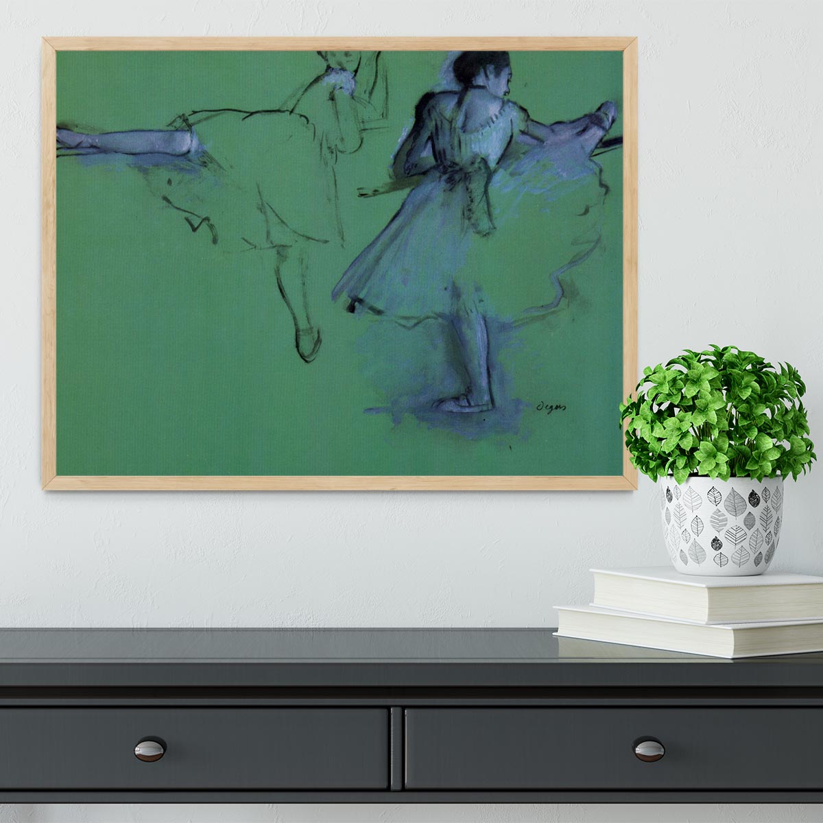 Dancers at the bar 2 by Degas Framed Print - Canvas Art Rocks - 4