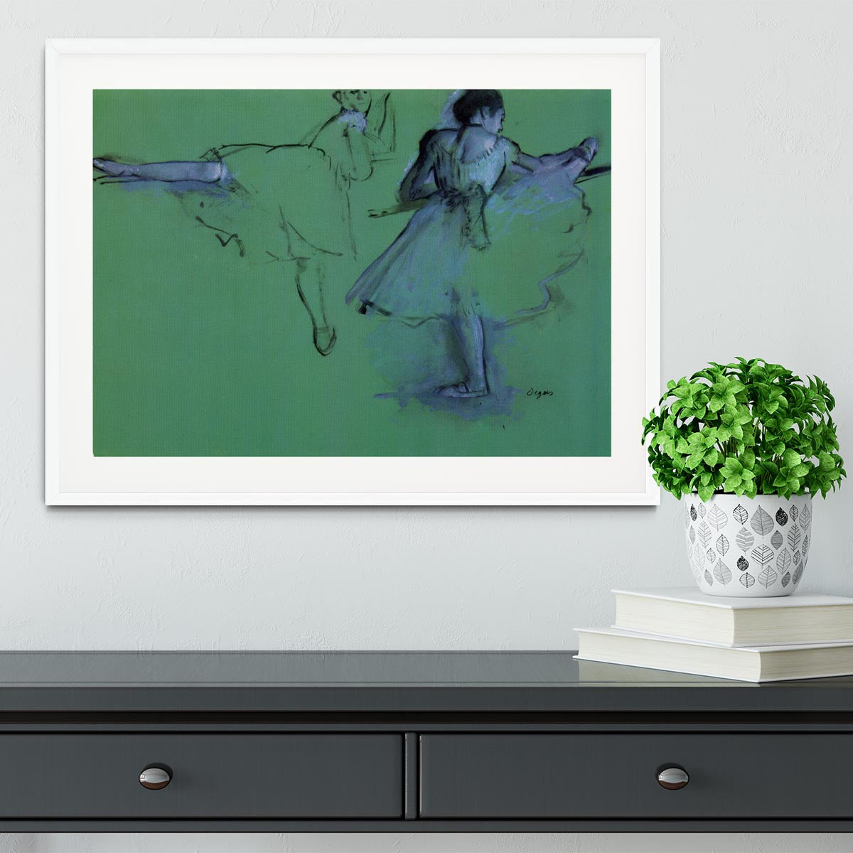 Dancers at the bar 2 by Degas Framed Print - Canvas Art Rocks - 5
