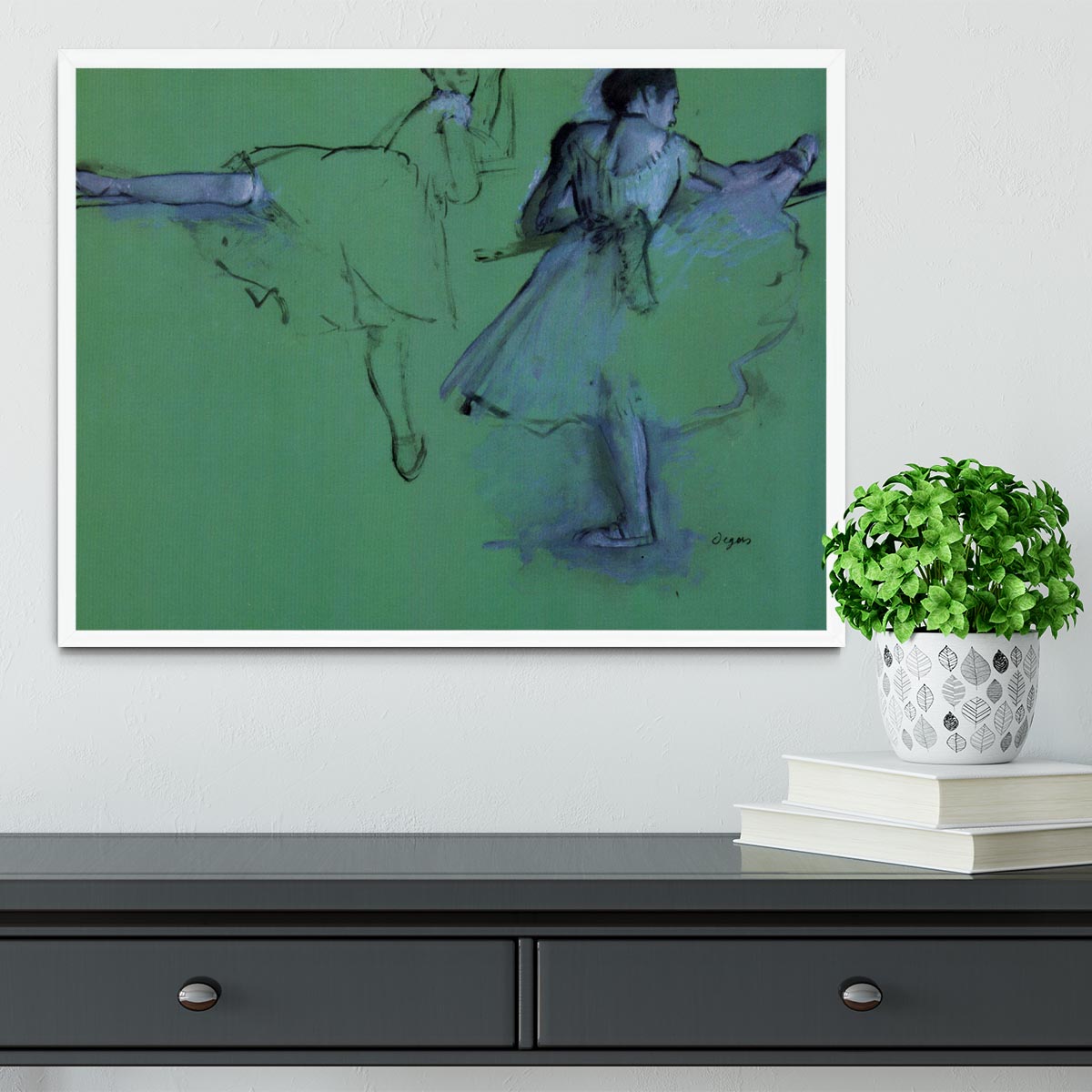 Dancers at the bar 2 by Degas Framed Print - Canvas Art Rocks -6