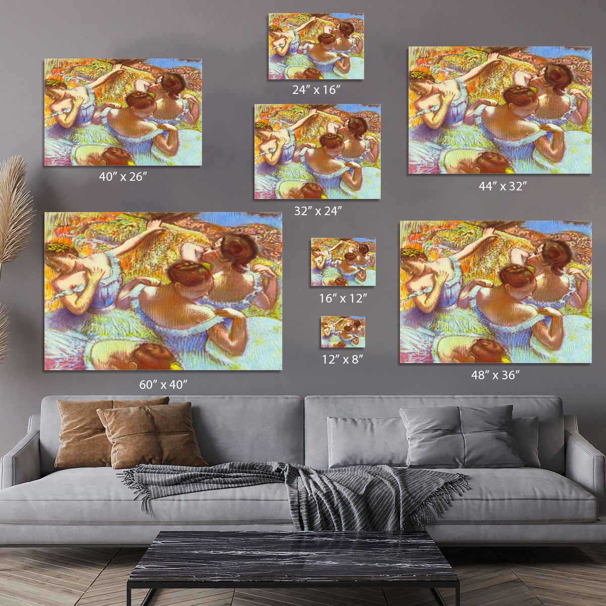 Dancers in blue by Degas Canvas Print or Poster - Canvas Art Rocks - 7