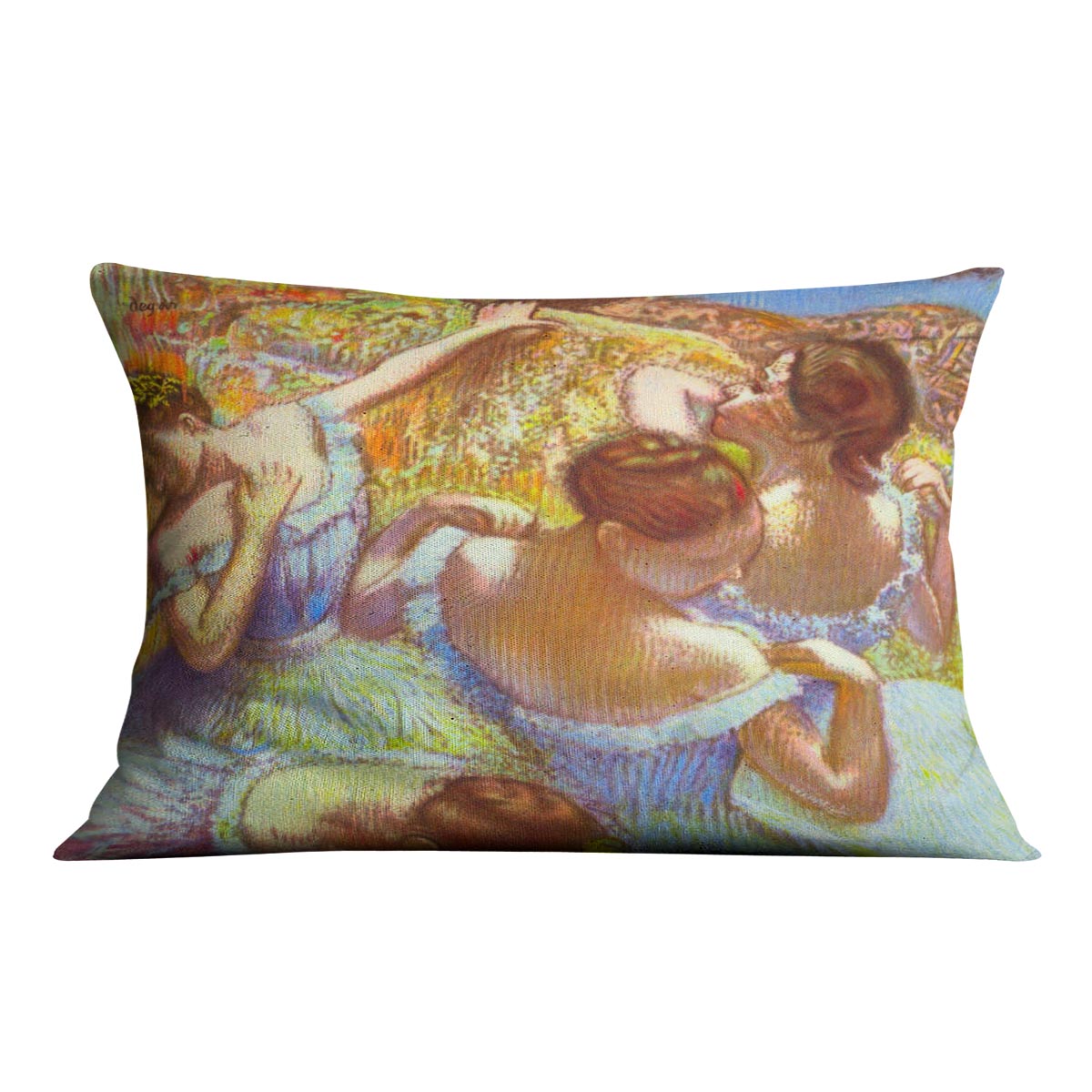 Dancers in blue by Degas Cushion