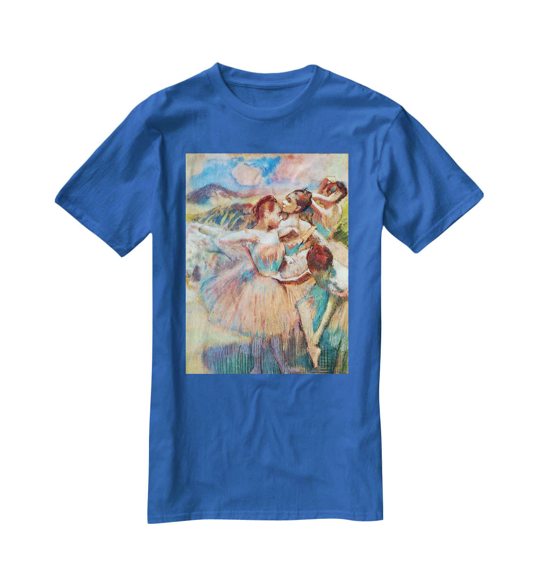 Dancers in the landscape by Degas T-Shirt - Canvas Art Rocks - 2