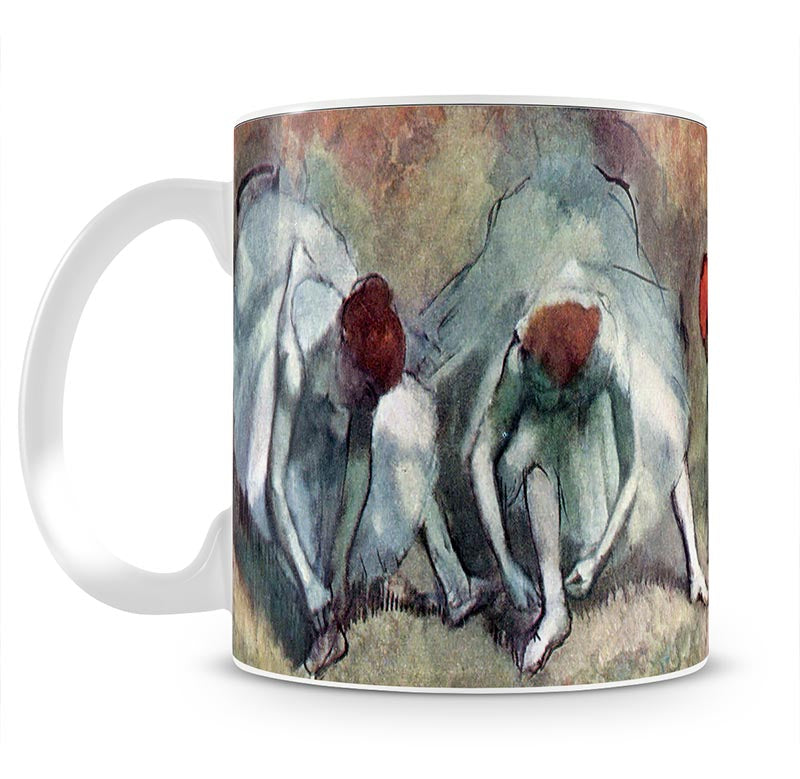 Dancers lace their shoes by Degas Mug - Canvas Art Rocks - 1
