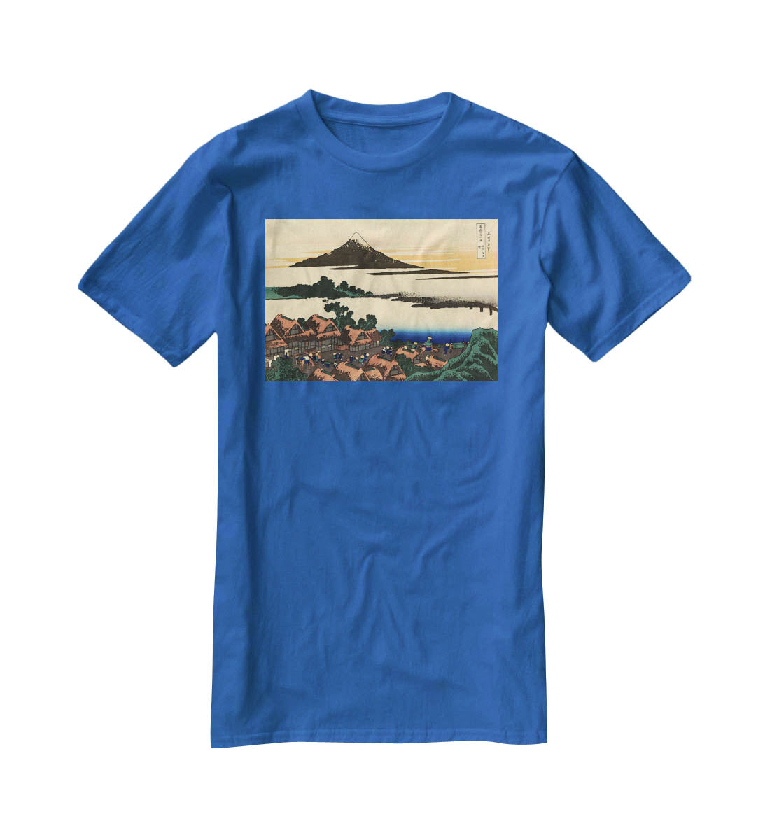 Dawn at Isawa in the Kai province by Hokusai T-Shirt - Canvas Art Rocks - 2