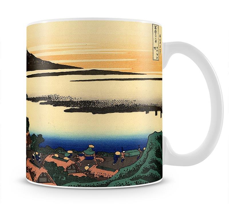 Dawn at Isawa in the Kai province by Hokusai Mug - Canvas Art Rocks - 1