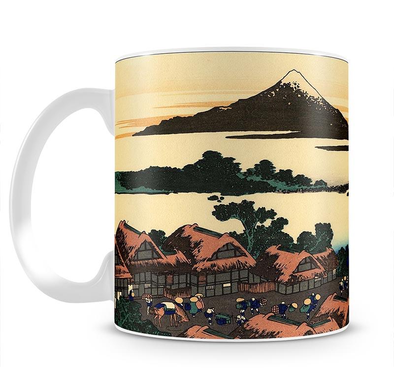 Dawn at Isawa in the Kai province by Hokusai Mug - Canvas Art Rocks - 2