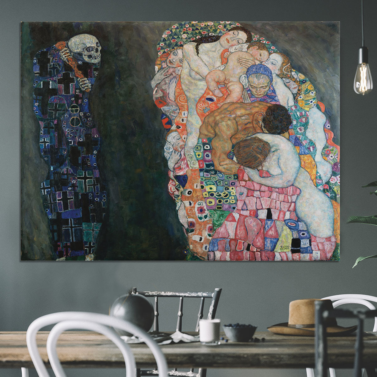 Death and Life by Klimt 2 Canvas Print or Poster - Canvas Art Rocks - 3