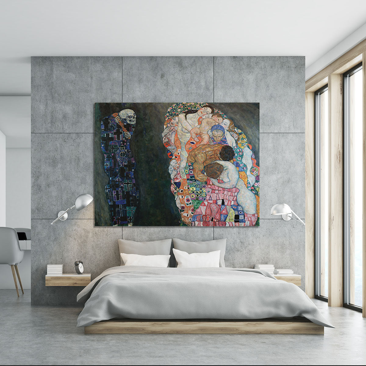 Death and Life by Klimt 2 Canvas Print or Poster - Canvas Art Rocks - 5