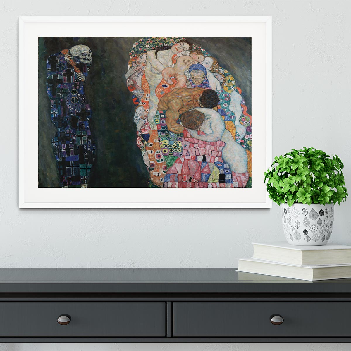 Death and Life by Klimt 2 Framed Print - Canvas Art Rocks - 5