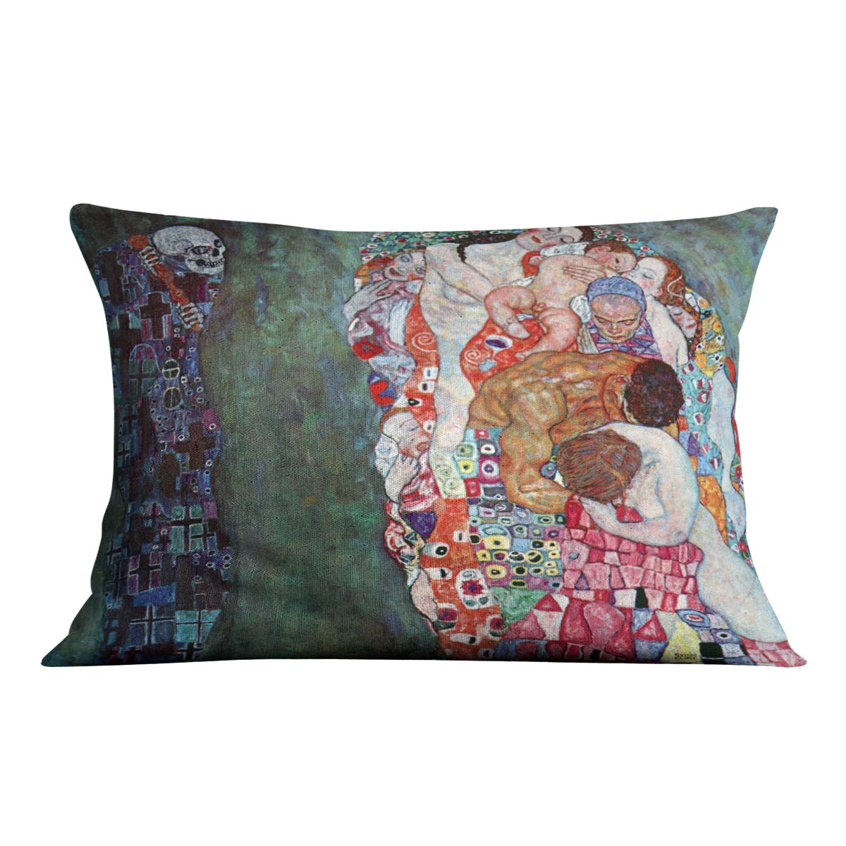 Death and Life by Klimt Cushion