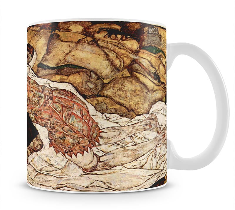 Death and the Woman by Egon Schiele Mug - Canvas Art Rocks - 1