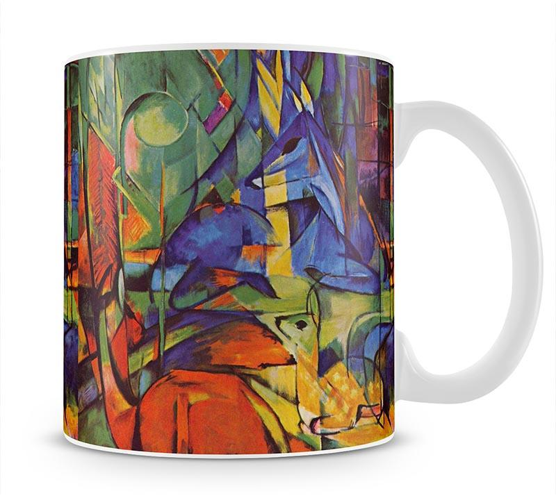 Deer in Forest by Franz Marc Mug - Canvas Art Rocks - 1