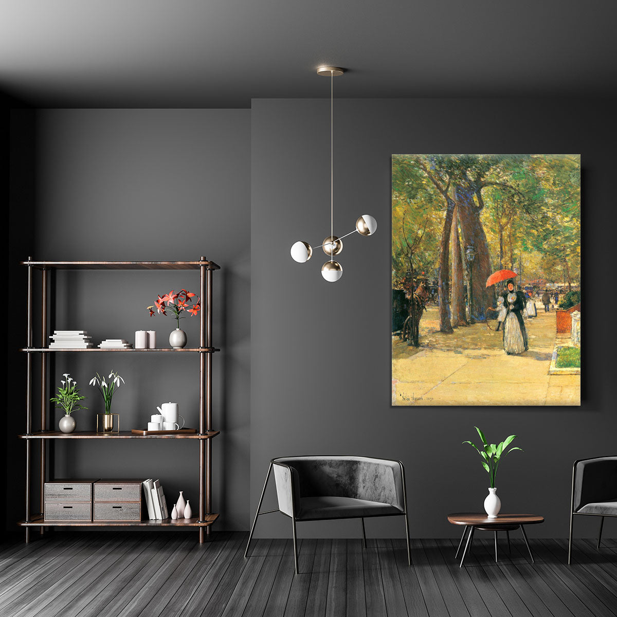 Die Fifth Avenue beim Washington Square by Hassam Canvas Print or Poster - Canvas Art Rocks - 5