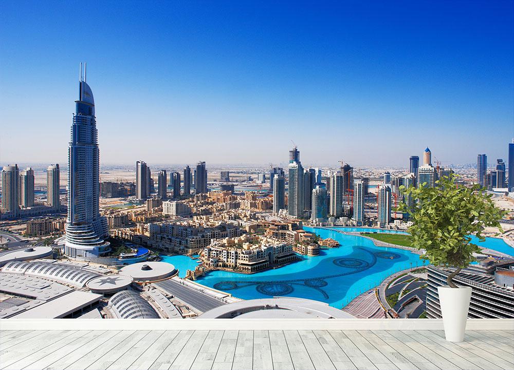 Downtown Dubai Wall Mural Wallpaper - Canvas Art Rocks - 4
