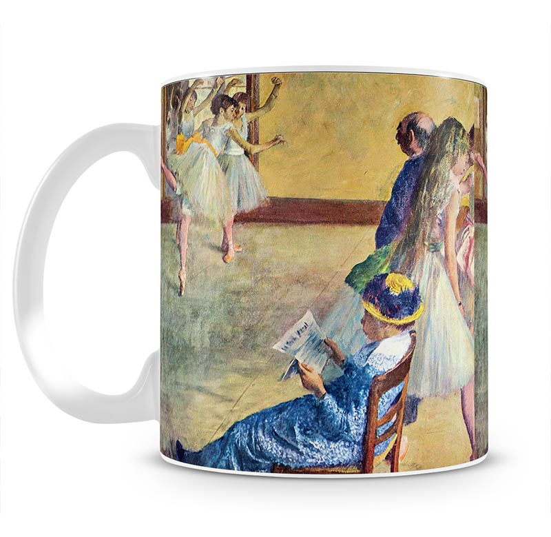 During the dance lessons Madame Cardinal by Degas Mug - Canvas Art Rocks - 1